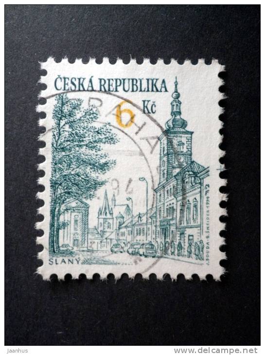 Czech Republik - 1994 - Mi.nr.52 - Used - Cities - Slany- Definitives - Gebruikt