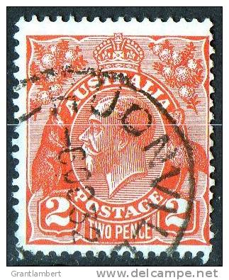 Australia 1931 King George V  C Of A Inverted Wmk HUONVILLE Tasmania 2d Red Used - Usati