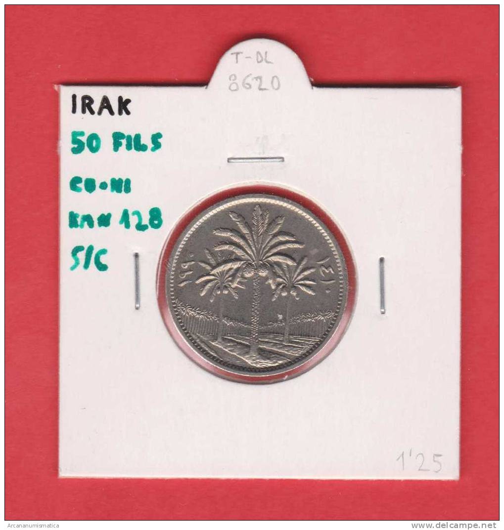 IRAK  50  FILS  KM#128   CU NI     SC/UNC   DL-8620 - Iraq