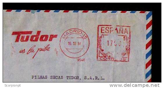 Spain España EMA Publicitary Illustrated Cover Electricity TUDOR Cells Automobile Cars Transports Chimie Chemical Sp1965 - Elektriciteit