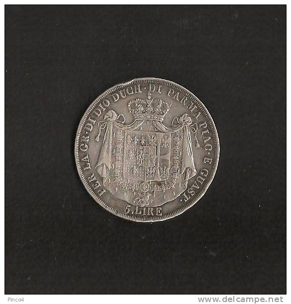 MARIA LUIGIA DUCATO DI PARMA 5 LIRE 1832 - Parme