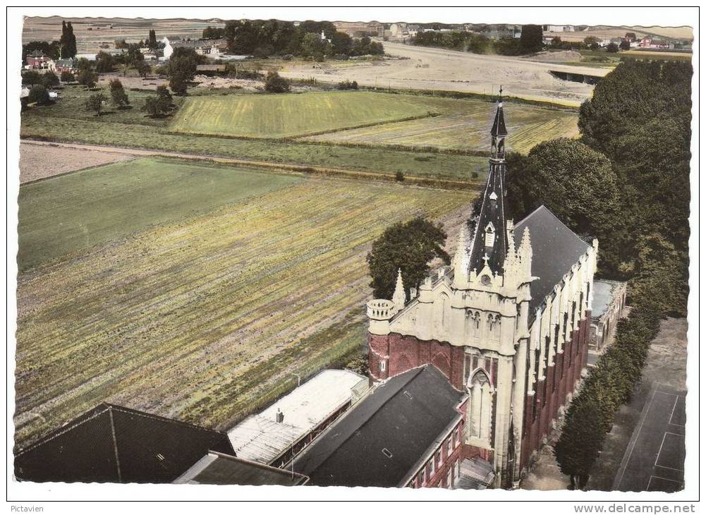 CPSM - MARCQ EN BAROEIL - Vue Aérienne Et Collège - Marcq En Baroeul