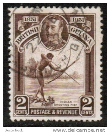 BRITISH GUIANA   Scott #  206  VF USED - Brits-Guiana (...-1966)