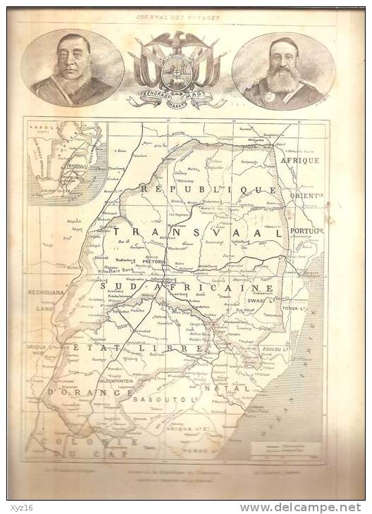 JOURNAL DES VOYAGES N° 157 3 Décembre 1899 LA CHASSE AU ANGLAIS  + Carte Du Transvaal - Revues Anciennes - Avant 1900