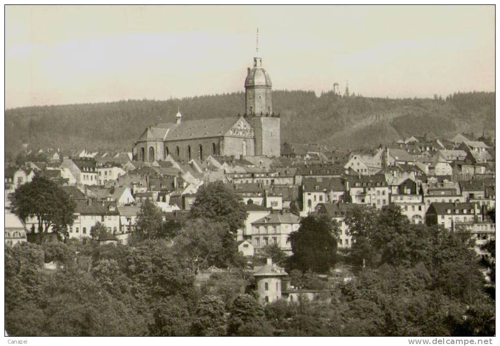 AK Annaberg-Buchholz, Blick Zur St. Annenkirche, Gel, 1983 - Annaberg-Buchholz