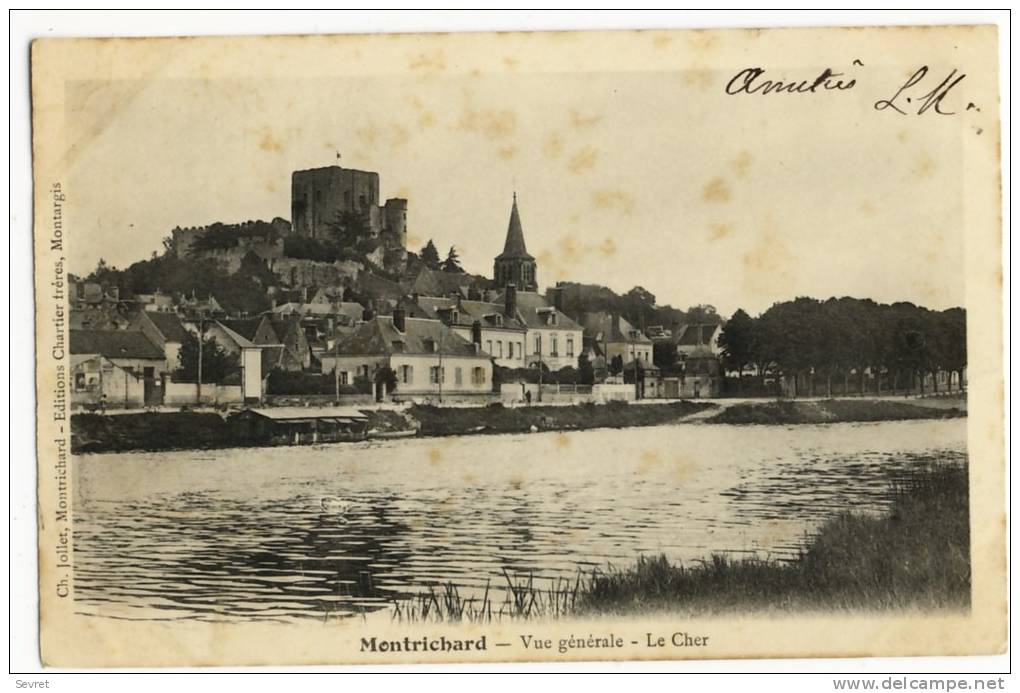 MONTRICHARD. - Vue Générale. Le Cher - Montrichard