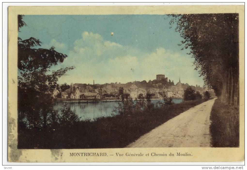 MONTRICHARD. - Vue Générale Et Chemin Du Moulin - Montrichard