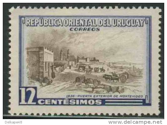 Uruguay 1954 Mi 784 ** Outer Gateway Of Montevideo (1836) / Schutzmauer + Haupttor Montevideo - Uruguay