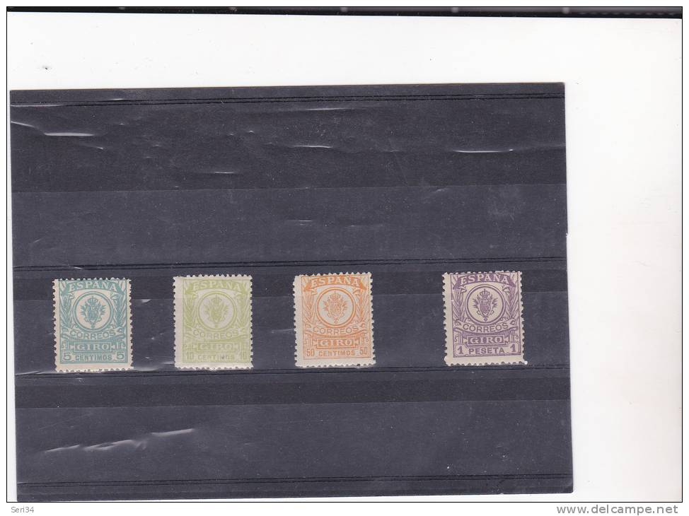 ESPAGNE  :timbres Pour Mandat : ** :Y& T :1-2-4-5 - Mandats