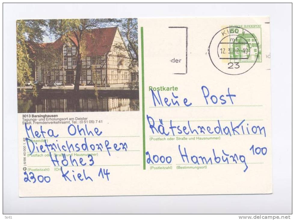 1143.  Barsinghausen - Illustrated Postcards - Used