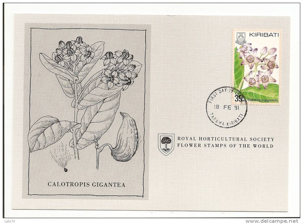Carte 1er Jour - Kiribati - Fleur - Calotropis Gigantea - Kiribati (1979-...)
