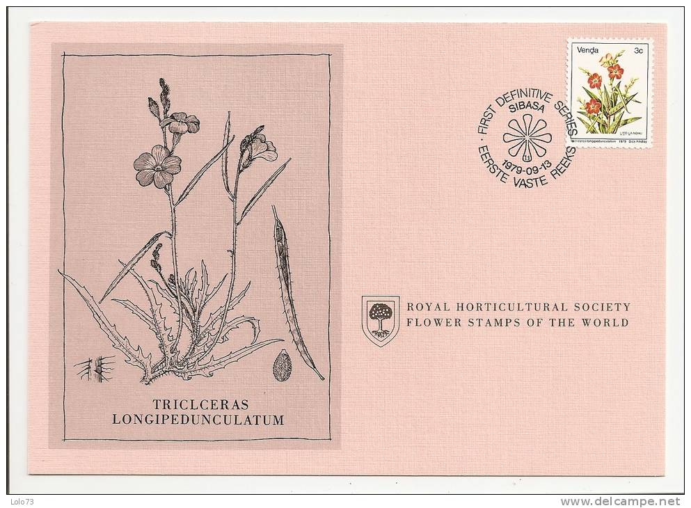 Carte 1er Jour - Venda - Fleur - Triclceras Longipedunculatum - Venda