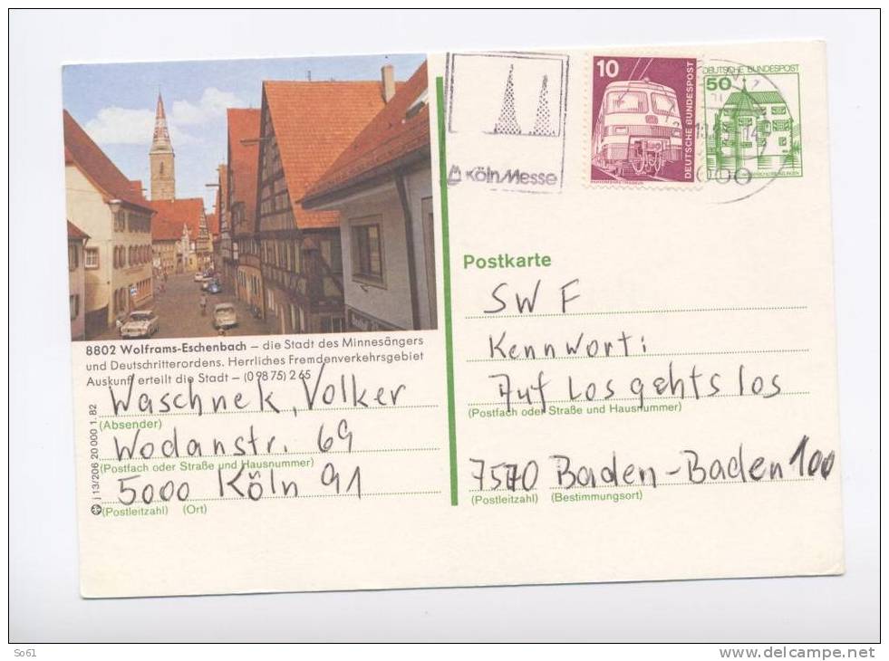1145.  Wolframs - Eschenbach - Bildpostkarten - Gebraucht