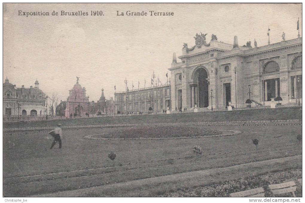 Brussel, Bruxelles Exposition De Bruxelles 1910, La Grande Terrasse  (pk10268) - Fêtes, événements