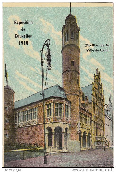 Brussel, Bruxelles Exposition De Bruxelles 1910, Pavillon De La Ville De Gand (pk10279) - Fêtes, événements