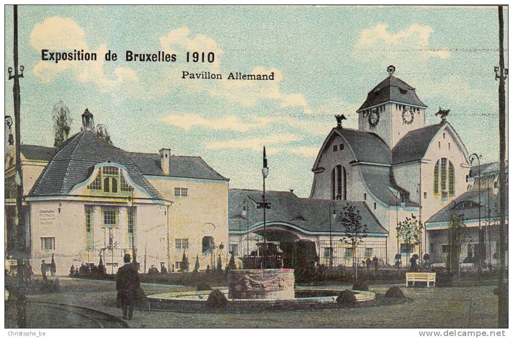 Brussel, Bruxelles Exposition De Bruxelles 1910, Pavillon Allemand (pk10287) - Feesten En Evenementen