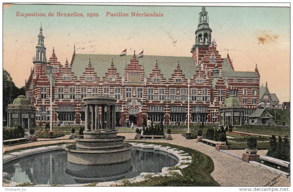 Brussel, Bruxelles Exposition De Bruxelles 1910  Pavillon Néerlandais (pk10292) - Feesten En Evenementen