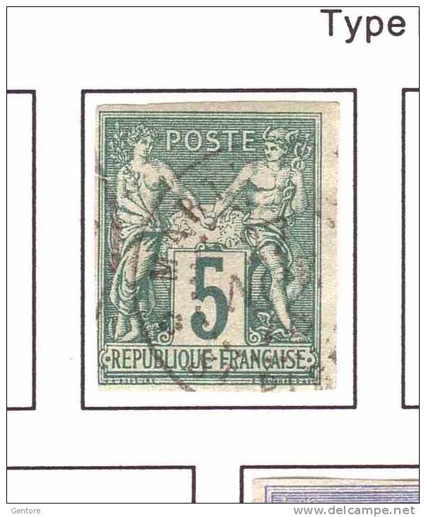 FRENCH COLONIES 1877-79 Sage Type II Yvert Cat. N° 31 Fine Used Martinique St. Esprit - Sage