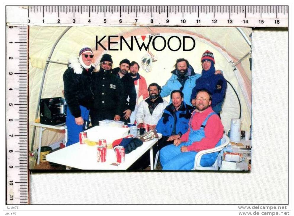 PETER I  ANTARTICA EXPEDITION   - 1994  -    3 YOPI     -  KENWOOD   -  Carte Double  - - TAAF : Territori Francesi Meridionali