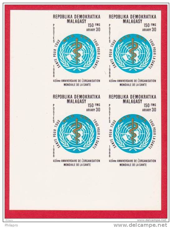 MADAGASCAR  NON DENTELE OMS  YVERT N°856** - OMS