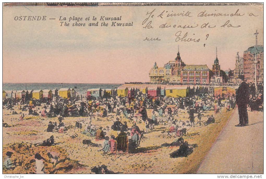 Oostende, Ostende, La Plage Et Le Kursaal (pk10364) - Oostende