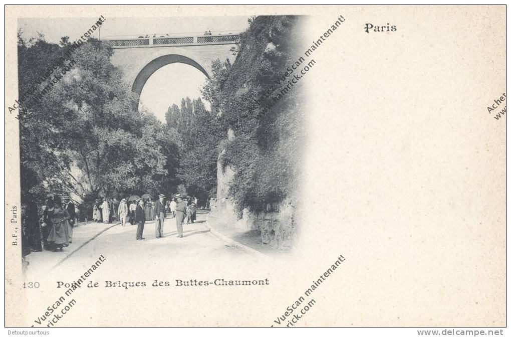 PARIS 75019 : Pont De Briques Des Buttes Chaumont - Arrondissement: 19