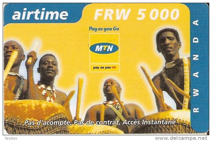 TARJETA DE RUANDA DE AIRTIME DE 5000 FRW CADUCIDAD 03-11-2004 (RWANDA) - Rwanda