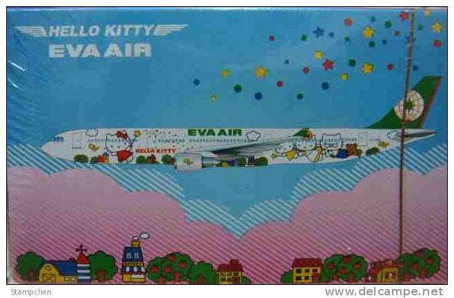 2012 Poker Of EVA AIR (airline Co. Of Taiwan) Hello Kitty Airplane Plane Playing Cards - Other & Unclassified
