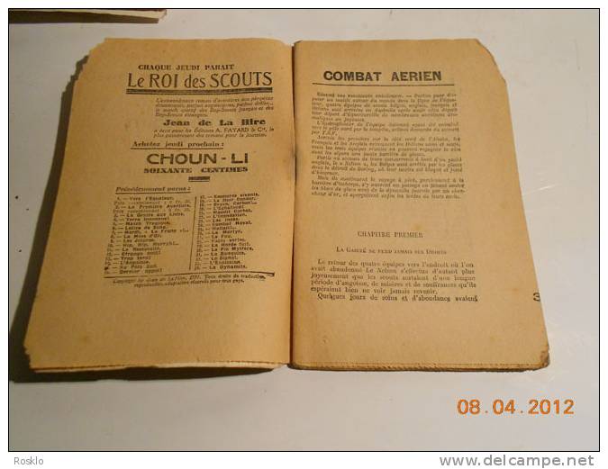 LIVRE / LE ROI DES SCOUTS N°35 COMBAT AERIEN  ! EDT FAYARD 1930 - Scouting