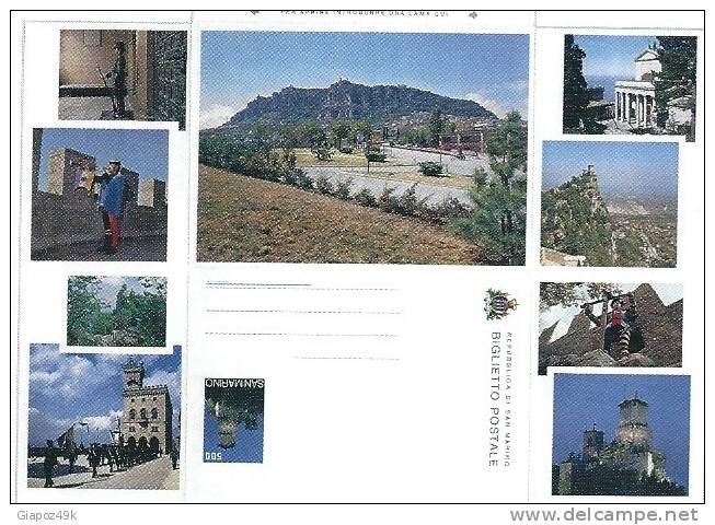 ● San MARINO 1986 - TURISTICO - BIGLIETTI POSTALI ** , Serie Completa - Cat. ? € - - Entiers Postaux