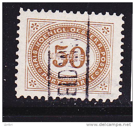 AUTRICHE TIMBRE TAXE N° 9 50K BRUN OBL - Postage Due