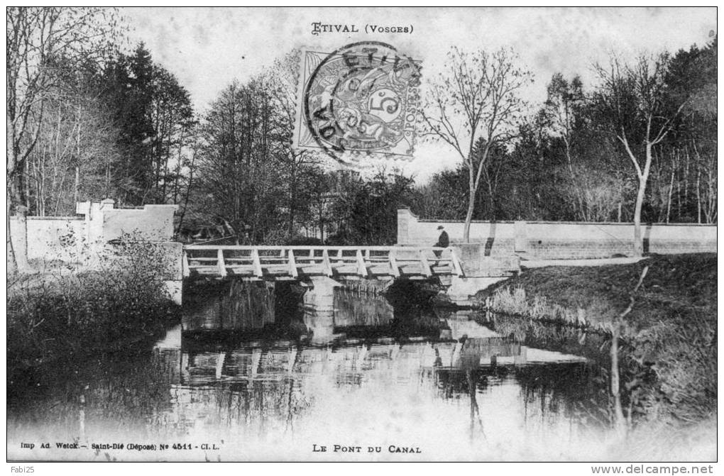 ETIVAL  Le Pont Du Canal - Etival Clairefontaine