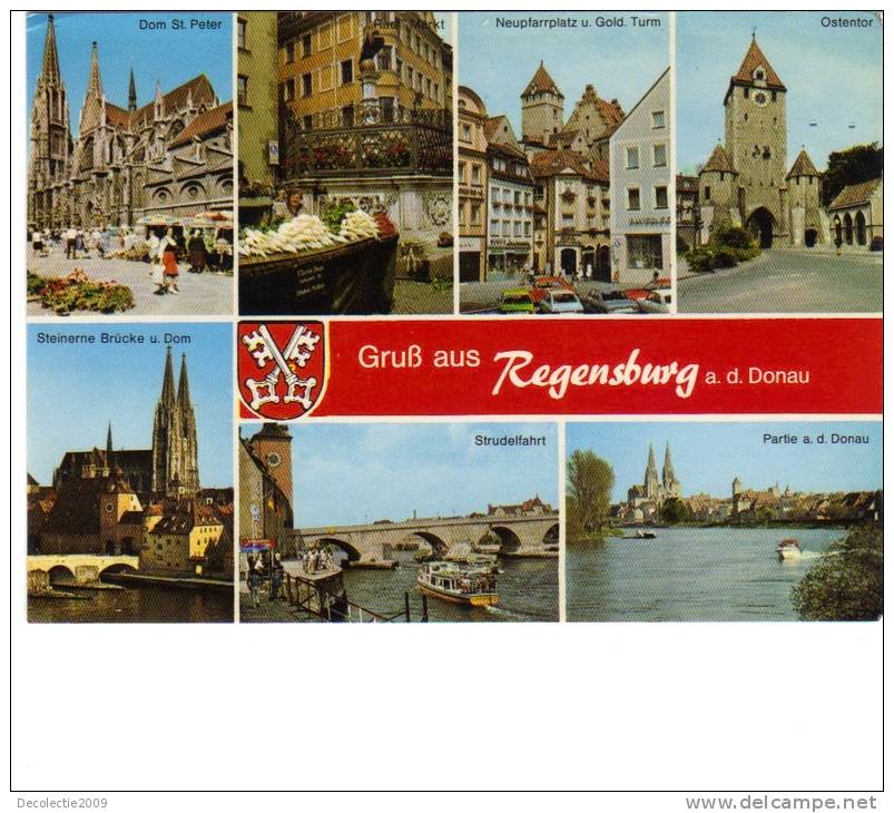 ZS28928 Germany Regensburg Boats Bateaux Multiviews Used Perfect Shape Back Scan At Request - Regensburg