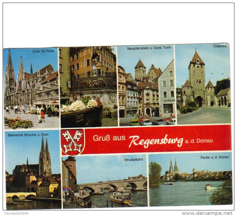 ZS28927 Germany Regensburg Boats Bateaux Multiviews Used Perfect Shape Back Scan At Request - Regensburg