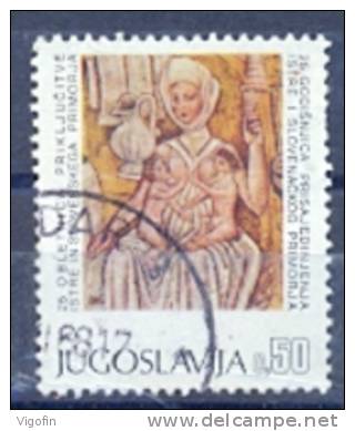 YU 1968-1297 25A°ANSCHLUSEN ISTRIEN, YUGOSLAVIA, 1v, Used - Oblitérés