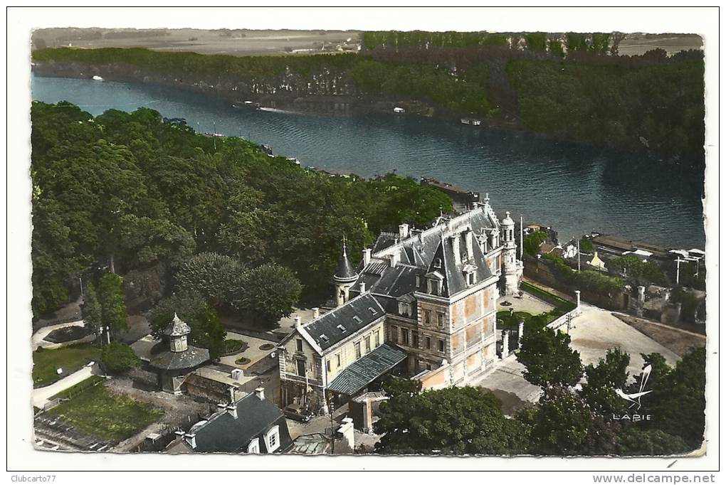 Conflans-Sainte-Honorine (78) : Vue Aérienne Générale Sur La Quartier Du Château Du Prieuré En 1950 PHOTO VERITABLE. - Conflans Saint Honorine