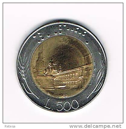 ITALIE  500 LIRE   1987 - 500 Liras