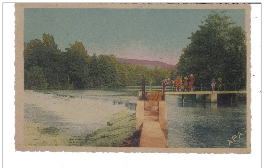 CPSM LANGEAC, Barrage Sur L'Allier, Animée, 1953 - Langeac