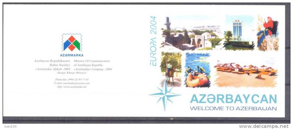 2004. Azerbaijan, Europa 2004, Booklet Of 2 Sets,  Mint/** - Azerbaïdjan