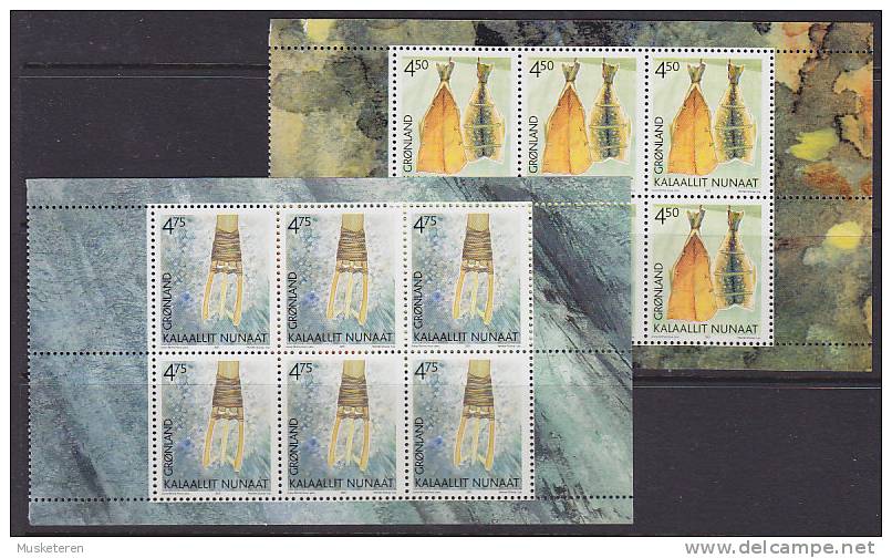 Greenland 2000 Mi. H-Blatt 19-20 Grönländisches Kulturerbe (I) Complete Set MNH** - Markenheftchen