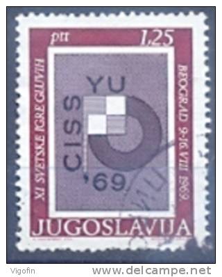 YU 1969-1342 GEHORTOSEN-OLYMPIADE, YUGOSLAVIA, 1v, Used - Oblitérés