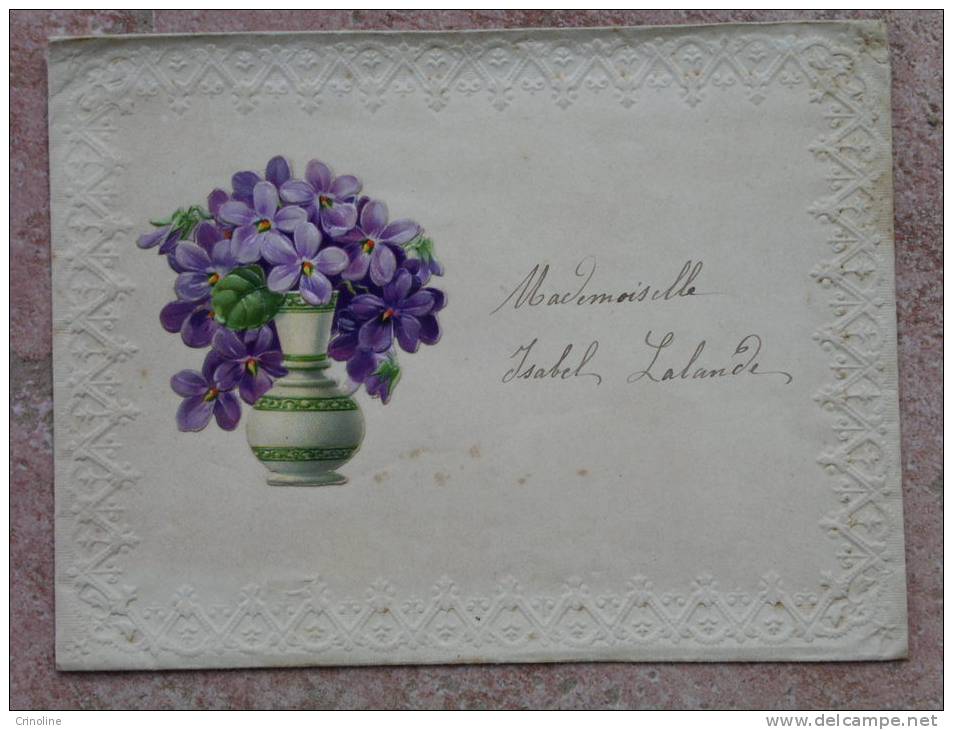 Violettes + Enveloppe - Fiori