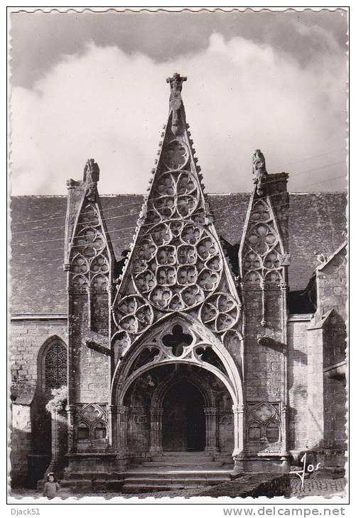 225 - PONT-CROIX (Finistère) - Eglise N.-D. De Roscudon - Le Porche Du XVe Siècle - Pont-Croix