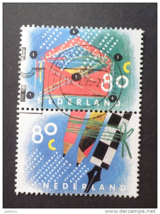 Netherlands - 1993/94 - Mi.nr.1488,1489 - Used - Promotion Of Letter Writing - Gebraucht