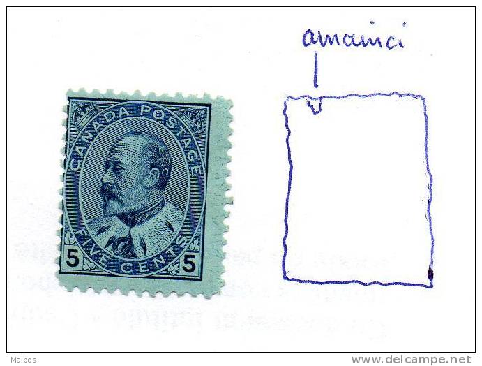 CANADA  1903  (*) Defect  S&G # 178 (bleu)  P12  - Gomme & Charnière - Gum & Hinge - Unused Stamps
