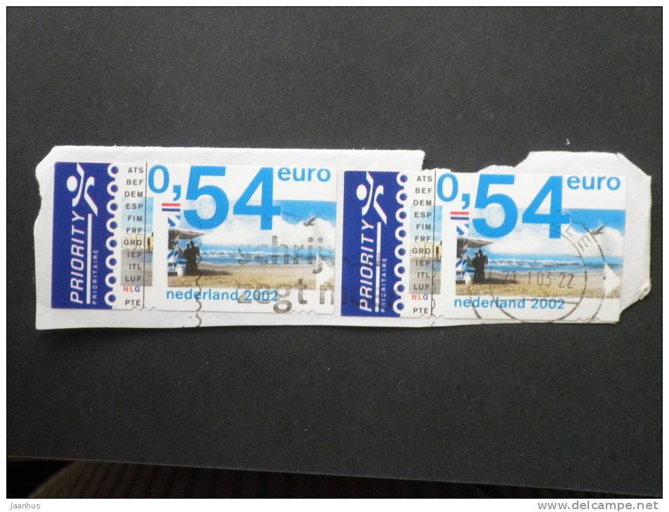 Netherlands - 2002 - Mi.nr.1978 - Used - Introduction Of Euro Coins And Banknotes - Beach - On Paper - Used Stamps