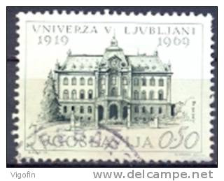 YU 1969-1358 UNIVERCITY LJUBLJANA, YIGOSLAVIA, MS, Used - Oblitérés