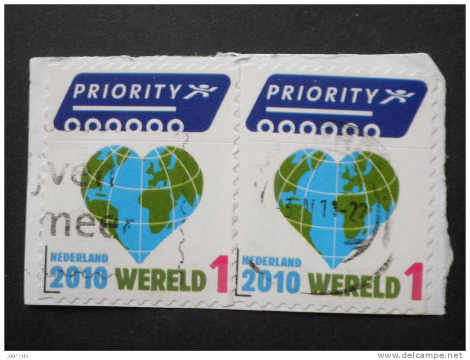 Netherlands - 2010 - Mi.nr. 2770 - Used - Environmental Protection - Heart-shaped Globe - Definitives - On Paper - Gebraucht