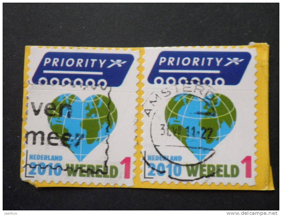 Netherlands - 2010 - Mi.nr. 2770 - Used - Environmental Protection - Heart-shaped Globe - Definitives - On Paper - Oblitérés