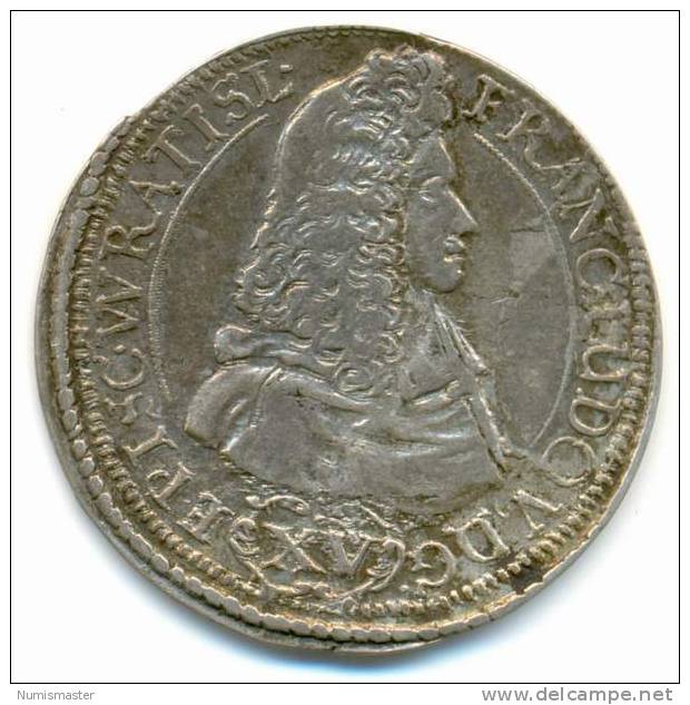 POLAND ,( WROCLAW) FRANZ LUDWIG Von PFALZ NEUBURG , 15 KREUZER 1693. - Polen